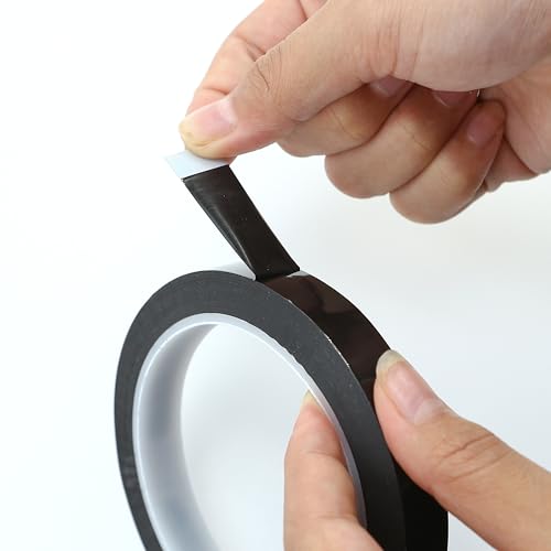 2PCS 14mmx50Meter 3D Printer Tape, Masking Shading Border Wish Tape Accessories Parts for Elegoo Mars for Photon LCD 3D Printer Laser Painters (Black) BuleVina