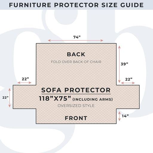 Patchwork Scalloped Printed Furniture Protector Stain Resistant Sofa Cover (Sofa, Grey) Great Bay Home