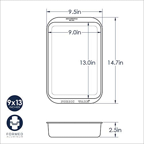 Nordic Ware Classic Metal 9x13 Covered Cake Pan Nordic Ware