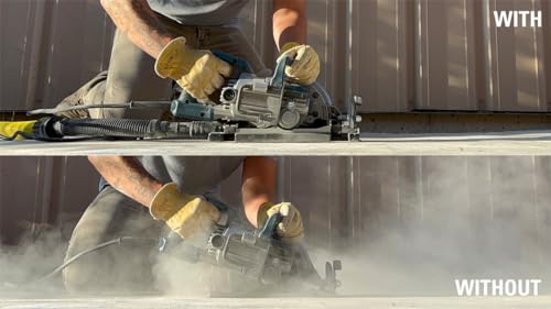 Dustless Technologies -DustBuddie Universal Dust Shroud for 7-1/4 Inch Worm Drive, Circular Saw Dust Collection, Circular Saw Dust Collector, D4000 Dustless Technologies