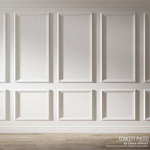 Ekena Millwork PNL16X20AS-02 16"W x 20"H x 1/2"P Ashford Molded Scalloped Wainscot Wall Panel Ekena Millwork