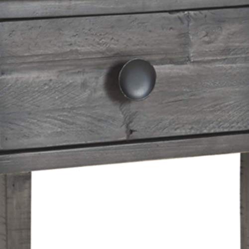 Signature Design by Ashley Borlofield Farmhouse Rectangular End Table with Drawer, Gray Signature Design by Ashley