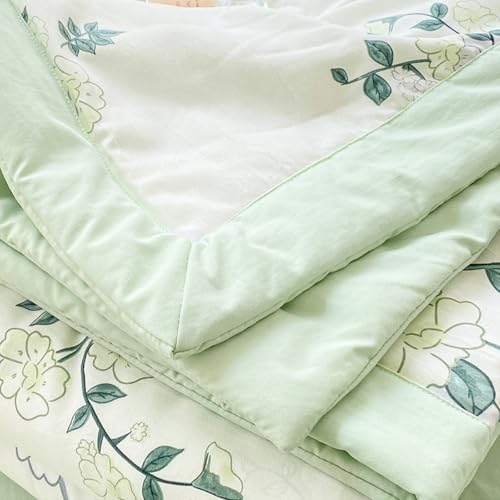 RDIAYDN Summer Duvet, Single Bed, Duvet Cover, Washable, Cooling Printed Duvet, Lightweight for Summer, Soft and Breathable (D, 150 x 200 cm) RDIAYDN
