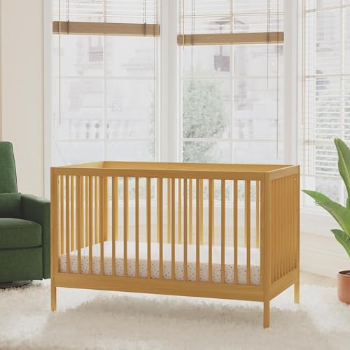 DaVinci Birdie 3-in-1 Convertible Crib, Honey, Easy Assemble, Greenguard Gold Certified DaVinci
