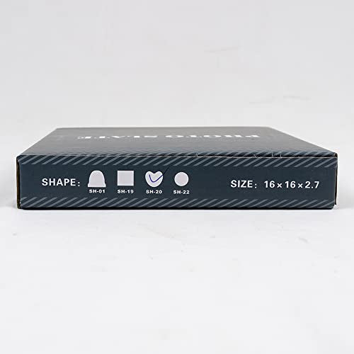 MR.R Heart Rock Slate Photo Plaque Picture Frame, Customized Photo Frame Novelty for Wedding,Birthday,Baby Birth,5.95.9 inch MR.R