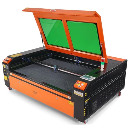 VEVOR 130W CO2 Laser Engraver, 35 x 55 in, 19.7 IPS Laser Cutter Machine with 2-Way Pass Air Assist, Compatible with LightBurn, CorelDRAW, AutoCAD, Windows, Mac OS, Linux, for Wood Acrylic Fabric More VEVOR