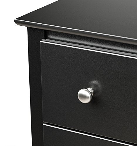 Prepac Sonoma Superior 5-Drawer Chest for Bedroom - Spacious and Stylish Chest of Drawers, Measuring 17.75"D x 31.5"W x 44.75"H, In Black Finish Prepac