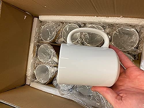 Lustracoat 15 oz. ’’El Grande’’ Stoneware Sublimation Mug, 1 Case of 24 Mugs Lustracoat