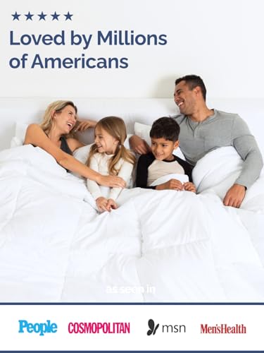 Full Size, White Alternative Down Comforter - Warm, Lightweight & Breathable Hotel Quality Bedding Set for Men, Women, Kids and Teens - All Season Oversized Cooling Microfiber Duvet Insert Comforter CGK Unlimited