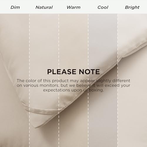 Bedsure Comforter Duvet Insert - Quilted Comforters Full Size, All Season Duvet, GentleSoft Down Alternative Bedding Blanket, with 8 Tabs, Gifts for Women/Men, Linen, Full 86 x 82 Inches Bedsure