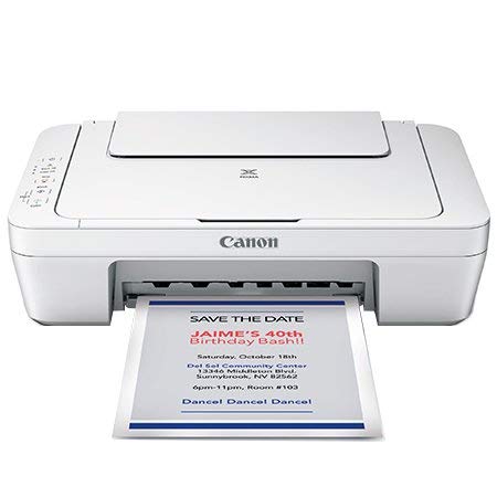 Canon All-in-One Color Inkjet Wired Printer, Print Scan Copy for Home Office, up to 60 Sheets, 600 x 1200 dpi, Portability, Lightweight, PIXMA MG2522, w/USB Cable Canon