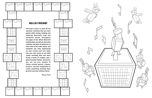 The Official Minecraft Coloring Adventures Book: Create, Explore, Color!: For Young Artists and Kids 5-10 (Gaming) Insight Editions