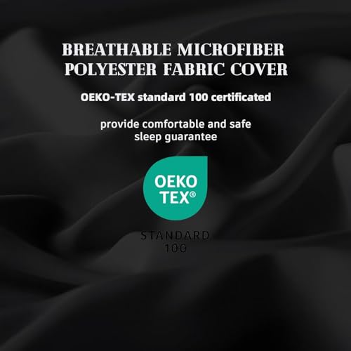 DOWNCOOL Comforters Full Size, Duvet Insert,Black All Season Duvet, Lightweight Quilt, Down Alternative Hotel Comforter with Corner Tabs (Black, Full 82x86 Inches) DOWNCOOL