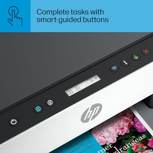 HP Smart -Tank 6001 Wireless Cartridge-Free all in one printer, this ink -tank printer comes with up to 2 years of ink included, with mobile print, scan, copy (2H0B9A) HP