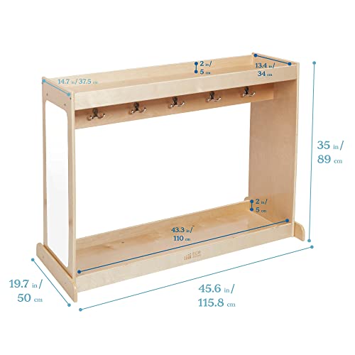 ECR4Kids Streamline Dress-Up Island, Costume Organizer, Natural ECR4Kids