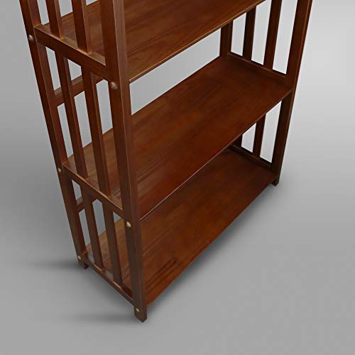 Casual Home Mission Style 5-Shelf Bookcase, Walnut Casual Home