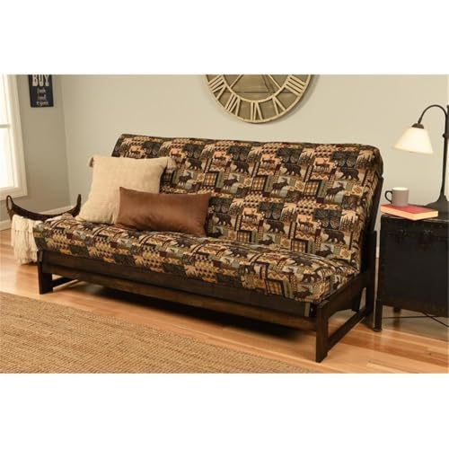Pemberly Row 8" Full Size Spring Futon Mattress Replacement, Linen Fabric Cotton Sleeper Sofa Bed Mattress, Peter Cabin-Frame Not Included Pemberly Row