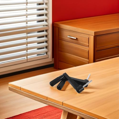 Garneck 2pcs Crank Handle for Table Lift Office Desk Accessories Supplies Manual Crank Knob Adjustable Desk Hand Woodworking Machine Handle for Equipment Black Garneck