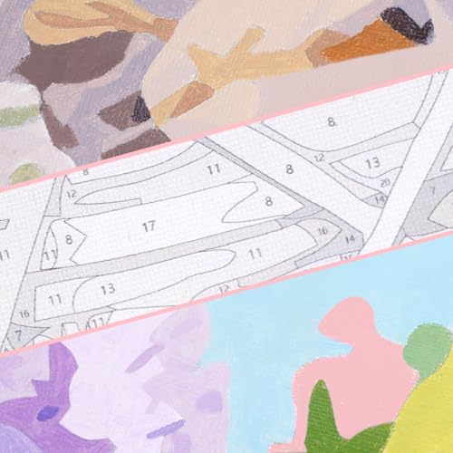 LAENAKR Paint by Numbers Kit for Adults Northern Ireland Sunset 16x20in DIY Color by Numbers Acrylic Paint Frameless Canvas Painting Kits for Beginner Students LAENAKR