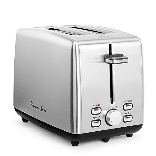 Professional Series 2-Slice Toaster Stainless Steel Continental Electric