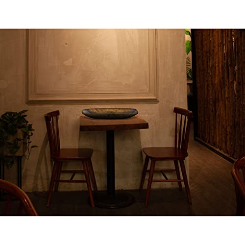Luxury Living Furniture Solid Wood Hand-Carved Regular Decorative Bowl for Home Decor, Wooden Bowls Decorative, Coffee Table D?cor Wood Centerpieces Luxury Living Furniture