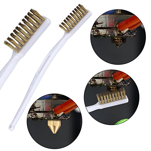 YOUYIDUN-48Pcs 3DPrinter Nozzle Cleaning Kit, 3DPrinter Nozzle Cleaning Needles Nozzle Cleaner 0.15/0.25/0.35/0.4/0.5/0.6/0.8mm, Stainless Steel Needles, Tweezers, Wire Brush for 3DPrinter Accessories YOUYIDUN