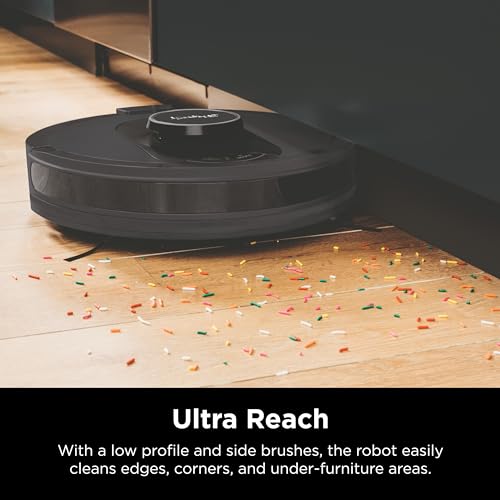 Shark AV2501S AI Ultra Robot Vacuum, with Matrix Clean, Home Mapping, 30-Day Capacity HEPA Bagless Self Empty Base, Perfect for Pet Hair, Wifi, Dark Grey Shark