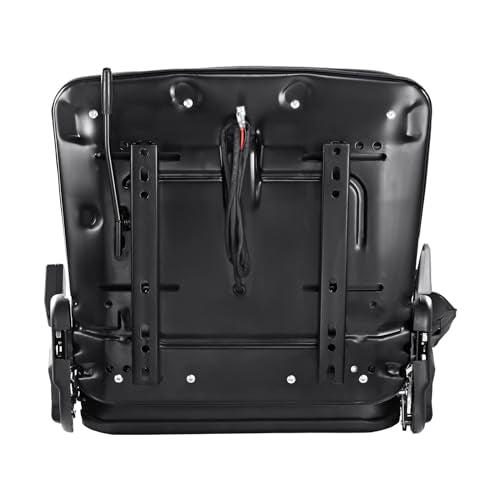 VEVOR Universal Forklift Seat, Fold Down Tractor Seat with Adjustable Angle Back, Micro Switch and Retractable Seatbelt, 6.3-13.4 inch Slot Forklift Seat for Tractor Loader Excavator VEVOR