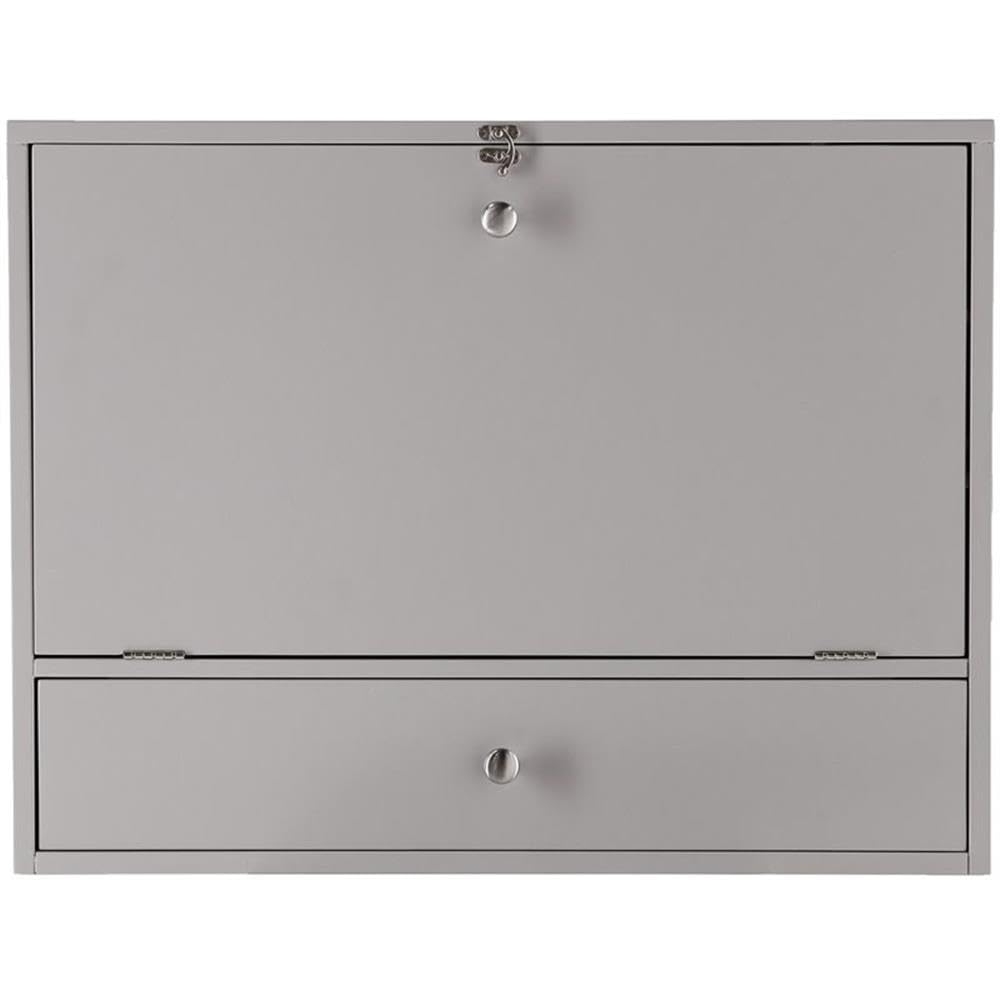 SEI Furniture Benwick Wall Mount Laptop Desk, Gray SEI Furniture