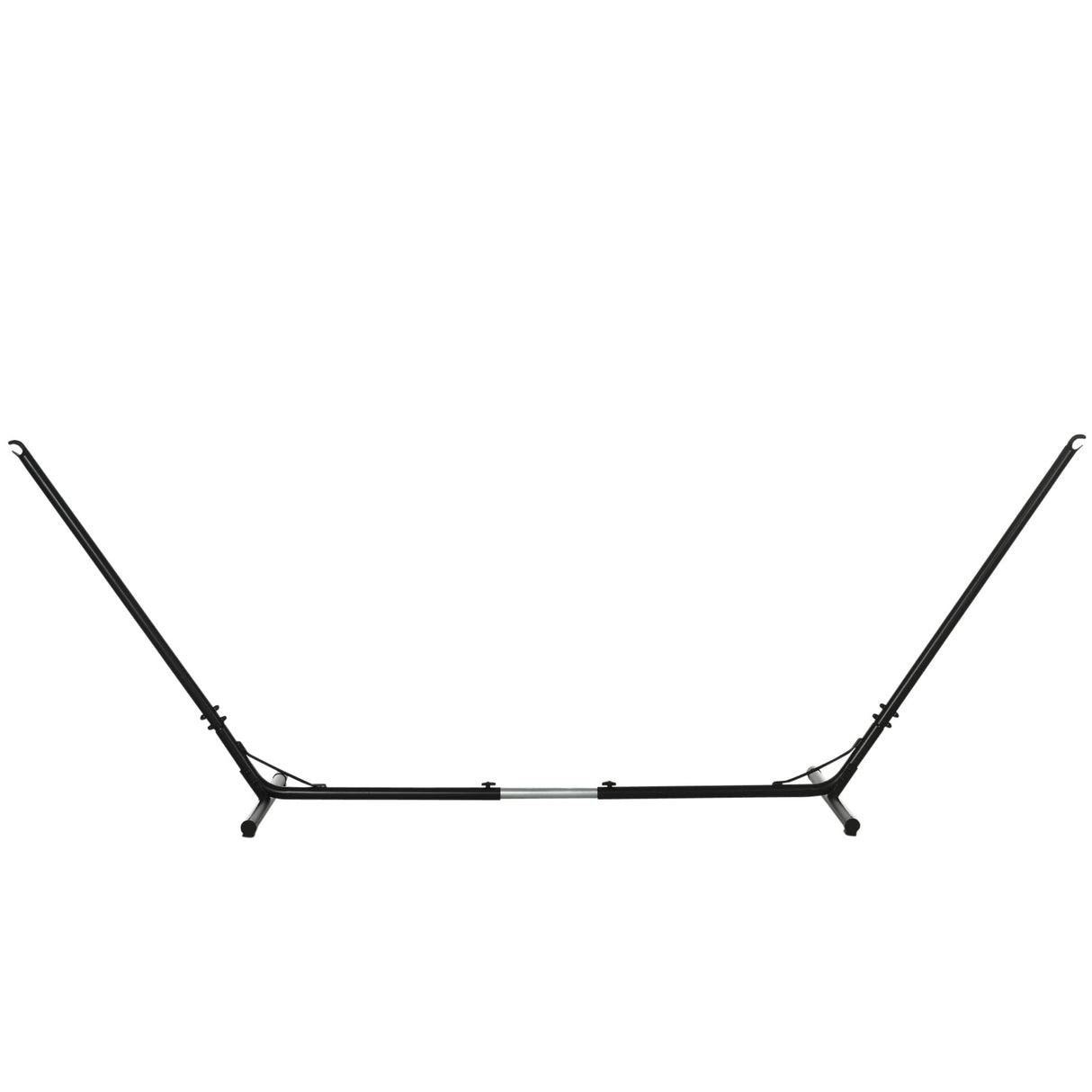 Outsunny Universal Hammock Stand 10-13ft Adjustable Steel Stand Space-Saving and Portable Carrying for Indoor and Outdoor Use, Black Outsunny