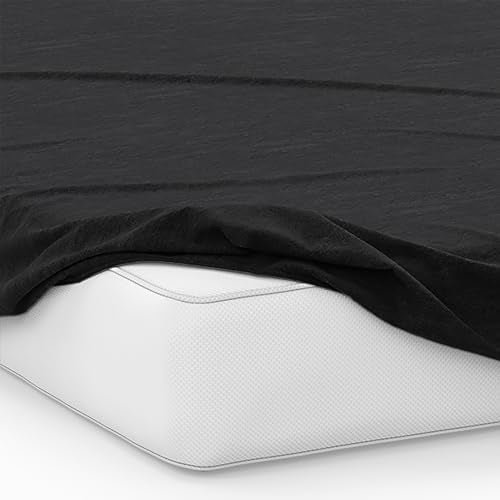 Northwest Ashford Home Essentials Bedding, 3 Piece Twin Size Sheet Set, Stretch Limo Black Northwest