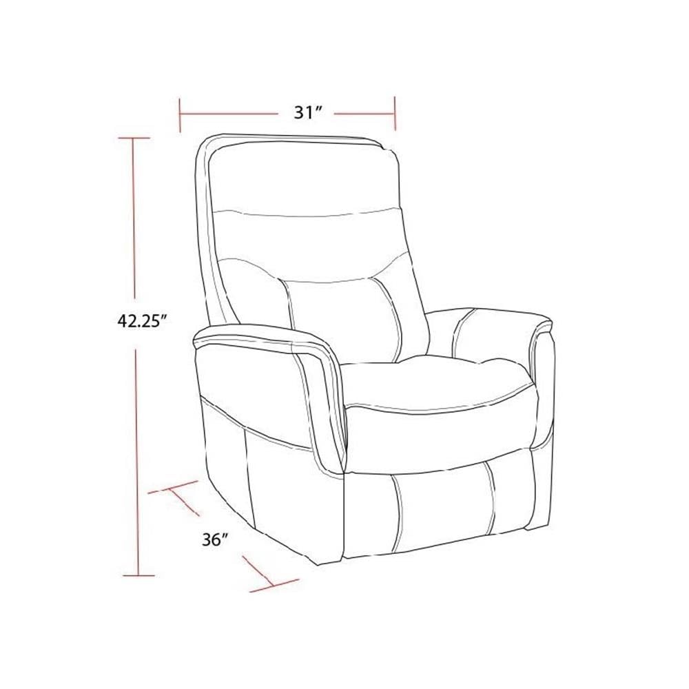 Parker Living Gemini - Rouge Manual Swivel Glider Recliner Parker Living