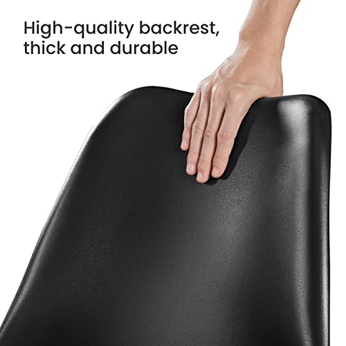 Yaheetech Modern Mid Century Eiffel Inspired Dining Chairs Set of 4, Black, Ergonomic Design with Cushion, Beech Wood Legs Yaheetech