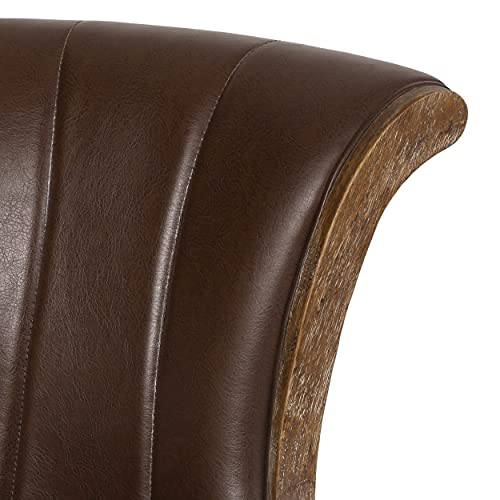 Christopher Knight Home Coulee Office Chair, Dark Brown + Natural Christopher Knight Home