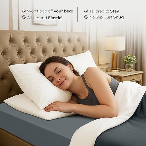 Utopia Bedding Twin Fitted Sheet - Bottom Sheet - Deep Pocket - Soft Microfiber - Shrinkage and Fade Resistant - Easy Care -1 Fitted Sheet Only (Grey) Utopia Bedding