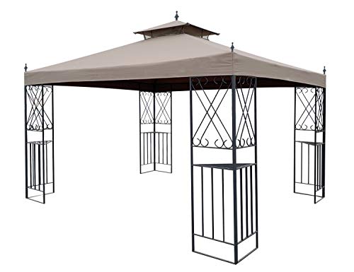 APEX GARDEN Replacement Canopy Top for 10' x 12' Monterey Gazebo #L-GZ288PST-4H / L-GZ288PST-4D APEX GARDEN