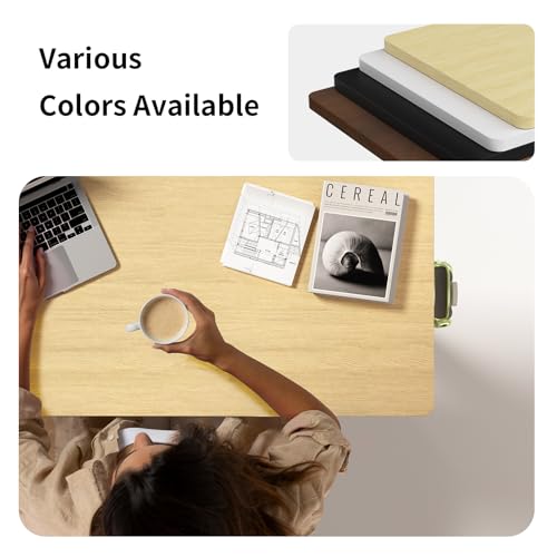 WALKINGDESK Mobile Walking Pad Desk with Wheels, Pneumatic Small Rolling Standing Desk Riser Height Adjustable (28-43.7") for Treadmill, Portable Computer Table for Home Office, Oak WALKINGDESK