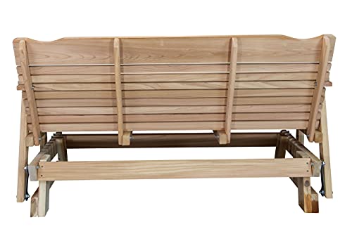 Kilmer Creek 5 Foot Natural Cedar Porch Glider, Amish Crafted Kilmer Creek