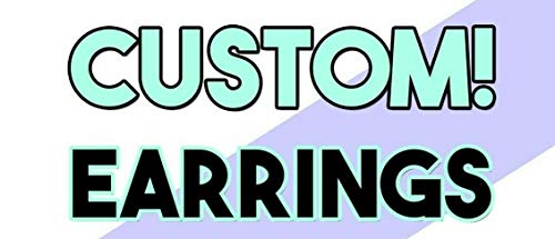 Personalized Custom Black and Gold Posts Studs Earrings Name Plate Laser Cut Design Stunning - Quality, Attractive Fashion Earrings, Made To Order, Any Name or Word - 1 INCH Size, Post Earrings Design Mirror Mania