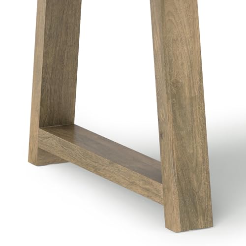 SIMPLIHOME Whitley Dining, Solid Mango Wood Farmhouse-Style Rectangular Kitchen Table in Grey Wash for 4 to 8 People, 72 inches SIMPLIHOME