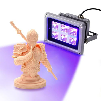 Geeetech UV Light for Resin for SLA/DLP/LCD 3D Printing, 405nm UV lamp with 60w Output Affect, 10-15s Fast Curing Photosensitive Resin Miniatures