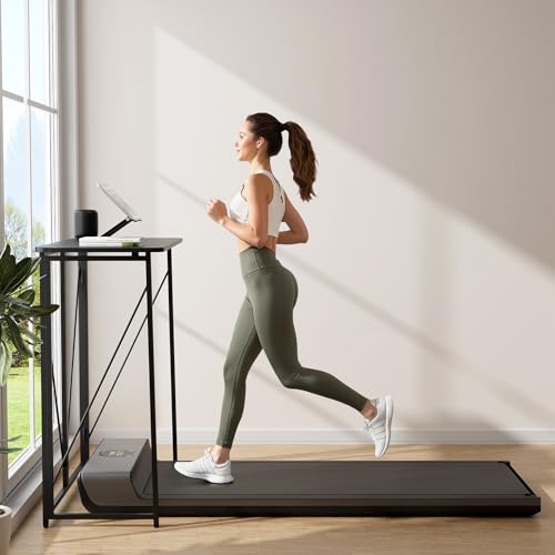 AIWOPET Folding Standing Desk, 39" Foldable Standing Desk, Collapsible Sit Stand Desk for Walking Pad Treadmill Home Office Living Room and Bedroom, 19.68" D x 39.37" W x 43.3" H, Black AIWOPET