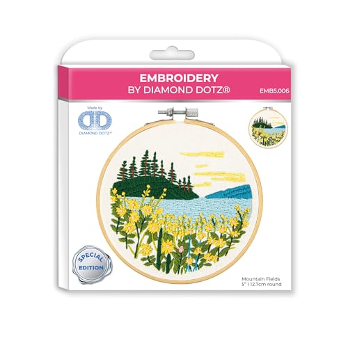 DIAMOND DOTZ Mountain Lake Embroidery Kit - 5.0"