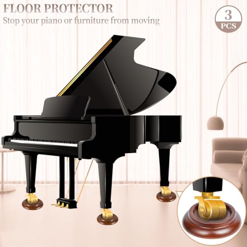 Piano Caster Cups Grand Piano Caster Cups Wood coasters Cups Piano Caster Pads for Grand Piano Sound harbor
