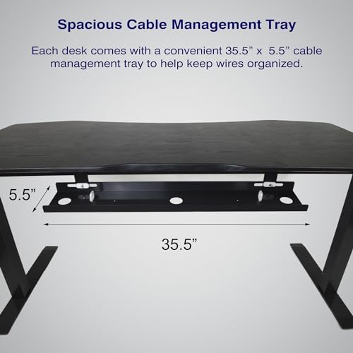 ApexDesk Elite Pro Series 60" Electric Height Adjustable Stand up Desk, Sit Stand Home Office Desk, Computer Desk - Curved Apple ApexDesk