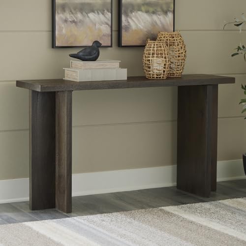 Signature Design by Ashley Jalenry Contemporary Console Sofa Table, Dark Brown Signature Design by Ashley