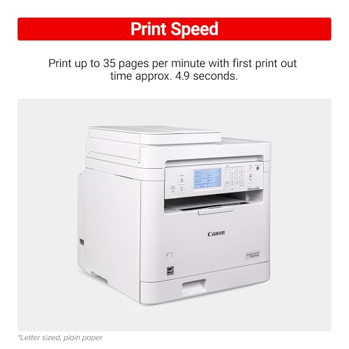 Canon imageCLASS MF287dw - Wireless Monochrome Laser Printer, All-in-One Print, Copy, Scan, Fax with Auto Document Feeder, 1 Year Limited Warranty, White Canon