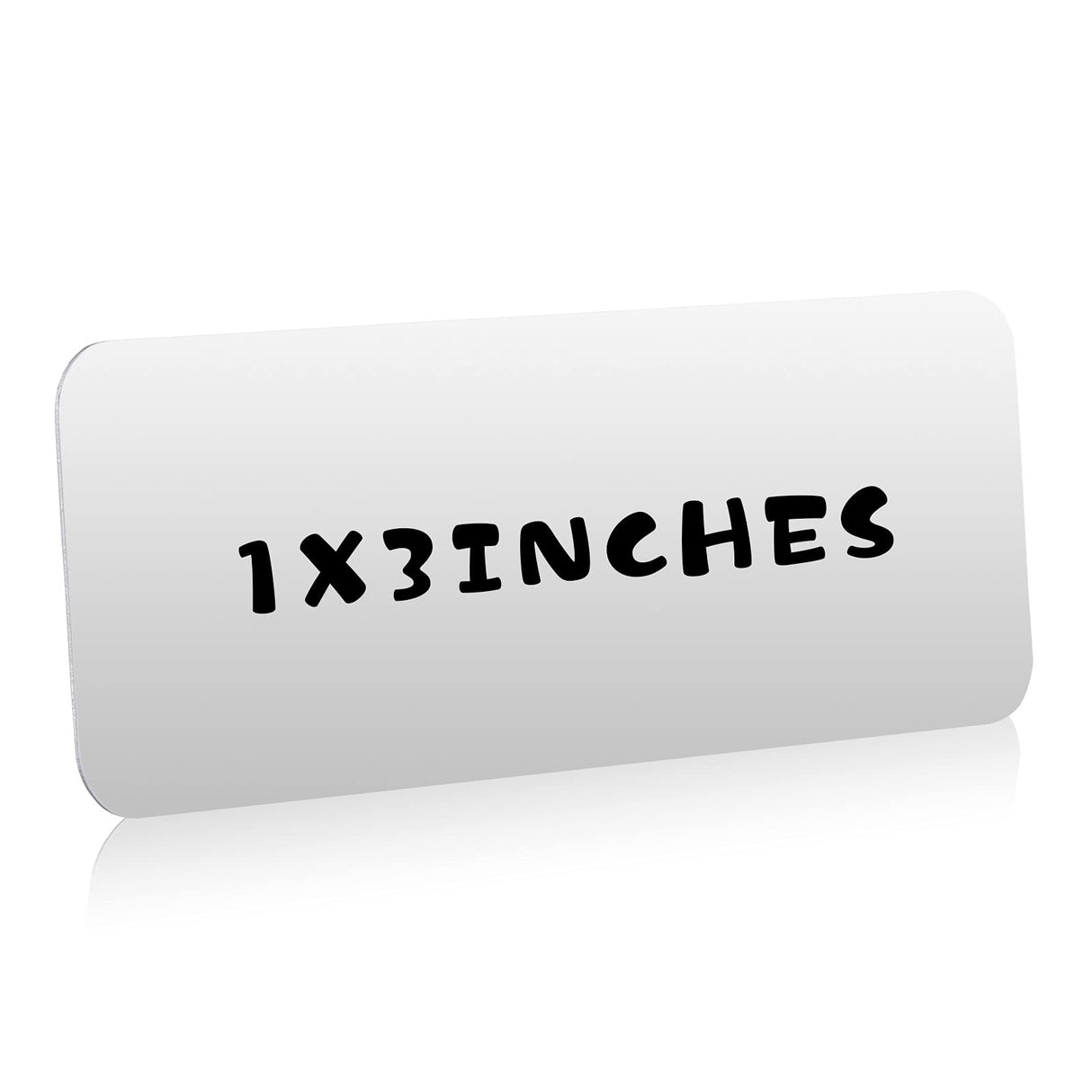 12 Pieces Sublimation Name Plate Blank Aluminum Name Card Personalized Custom Name Plate Blank Metal Name Tag Label with 12 Pieces Adhesive Backing for Men Women Boys Girls Wife Husband Outus