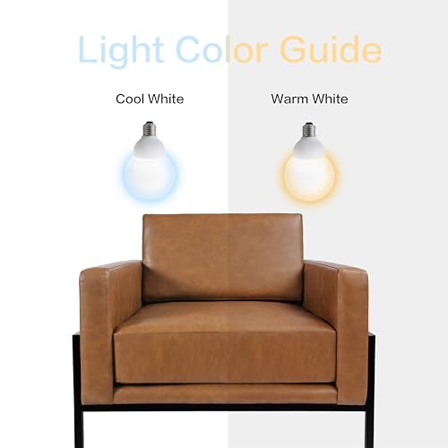 HomePop Modern Metal Frame Accent Chair Home Décor|Accent Chairs for Living Room & Bedroom - Carmel Faux Leather HomePop