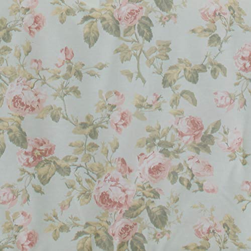 Laura Ashley Home - King Comforter Set, Reversible Cotton Bedding, Includes Matching Shams with Bonus Euro Shams & Throw Pillows (Madelynn Pastel Blue, King) Laura Ashley